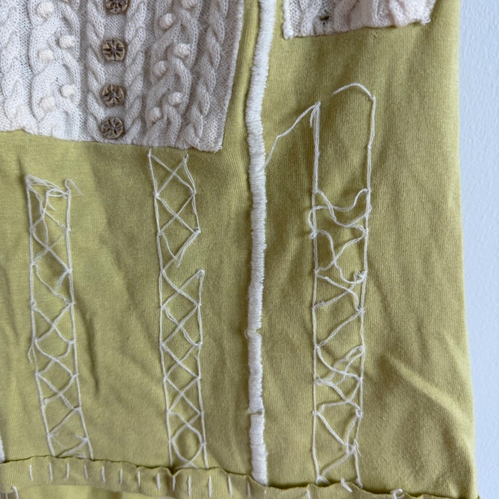 Anthropologie C. Keer Cotton and Wool Puff Sleeve T-Shirt Size Small - Picture 5 of 11